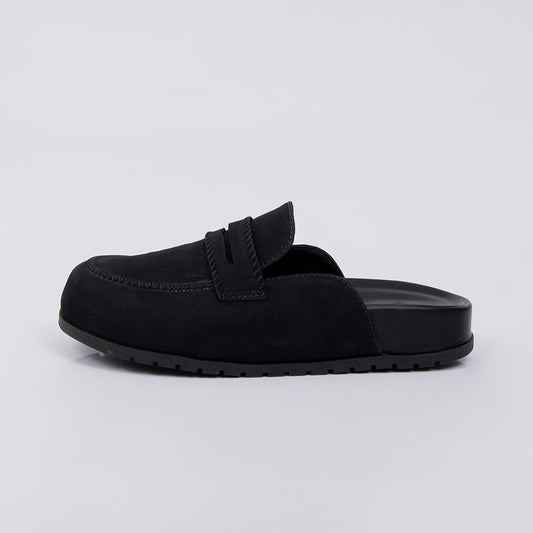 Nepal - Clog Feminino Aplicação Frontal Solado Anatômico Preto