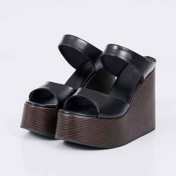 Vancouver - Tamanco Feminino Anabela Preto