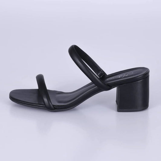 Bless - Tamanco Feminino Salto Grosso Preto