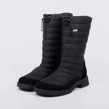 Letícia – Coturno Feminino Nylon Matelassado Preto