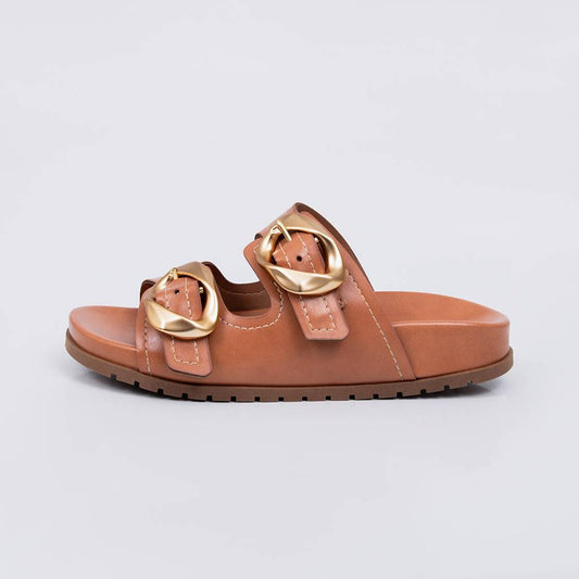 Niterói - Papete Feminina Anatômica Aplicação Tira Dupla Caramelo