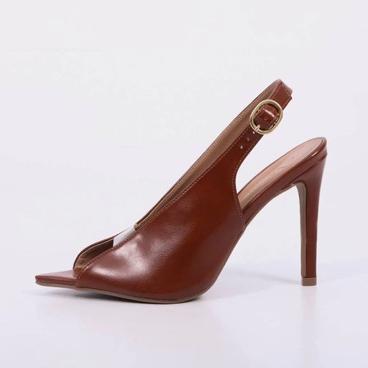 Valen – Sandália Feminina Slingback Salto Fino Bico Aberto New Whisk