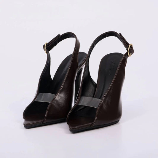 Valen – Sandália Feminina Slingback Salto Fino Bico Aberto Rocha