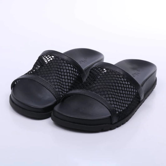 Rio - Papete Feminina Anatômica Tela Bico Redondo Preta