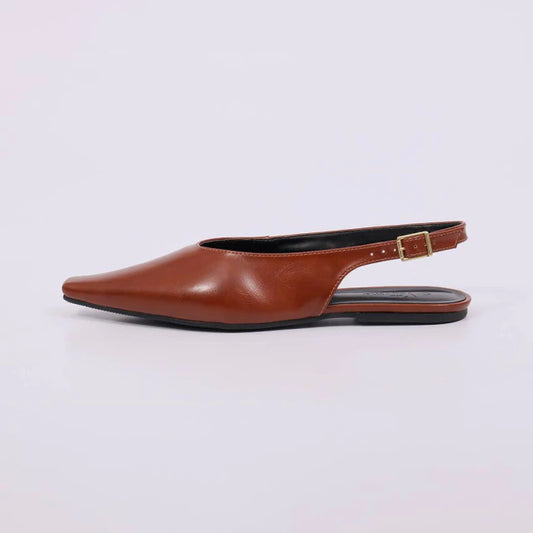 Selva - Sapatilha Feminino Casual Baixo Slingback Caramelo