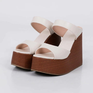 Vancouver - Tamanco Feminino Anabela Off-white